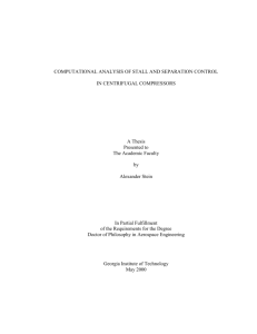 Computational Analysis of Stall and Separation Control