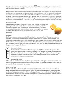 Acids and Bases