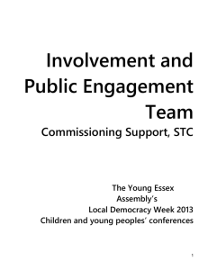 Involvement and Public Engagement Team
