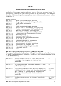 DM1294/2: Penguin Books Ltd: photographs and negatives
