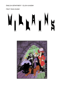 Villians Booklet 1