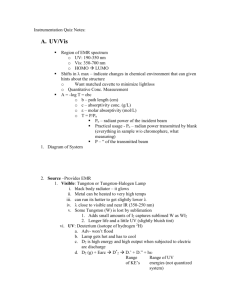 Instrumentation Quiz Notes: