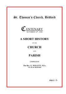 Short History of the Parish