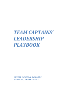 TEAM CAPTAINS` LEADERSHIP PLAYBOOK