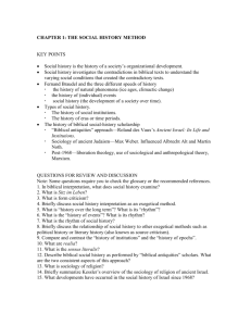 chapter 1: the social history method