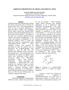 Adhesive Properties of Trisilanolphenyl-POSS