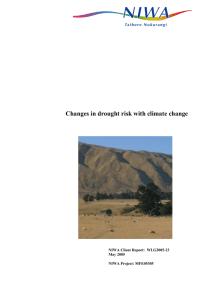 3. Drought Risk under Scenarios of Climate Change