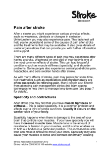 Pain after stroke - Stroke Association