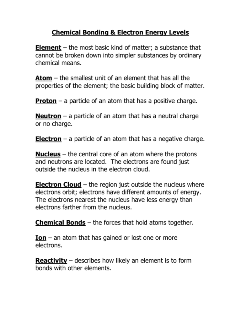 chemical-bonding-electron-energy-levels