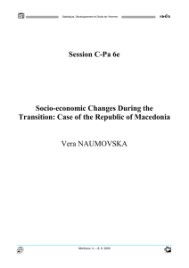 Socio-economic changes during the transition