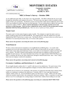MECA Survey 2006 Results