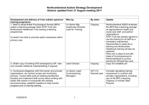 Northumberland - North East Autism Consortium