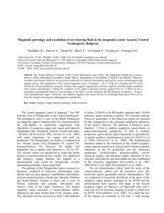 Ore-generating capability of the magmatism of the Assarel porphyry
