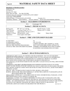 Page1of2 MATERIAL SAFETY DATA SHEET