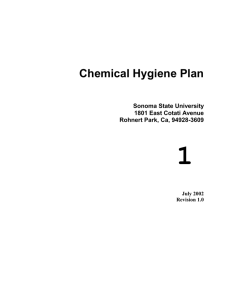 SSU`s Chemical Hygiene Plan