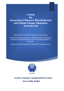 A study on Integration of Disaster Risk Reduction