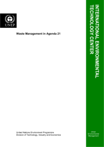 Chapter 21: Environmentally sound management of solid wastes