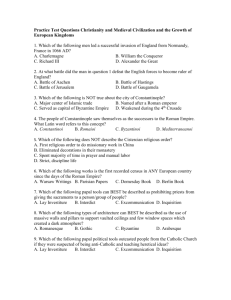 Practice Test Questions Christianity and Medieval Civilization and