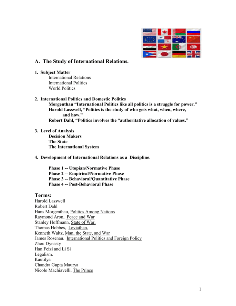 international relations dissertation examples