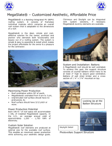 MegaSlate – the aesthetic and customized roof solar roof