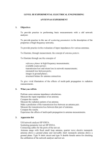 Laboratory notes for the Antenna Range experiment