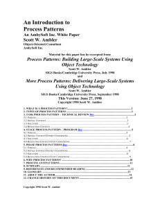 Process Patterns