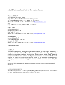 A Spatial Model for Examining Firm Location Decisions