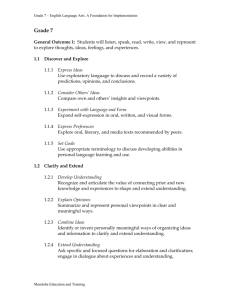 Grade 7 ELA Outcomes