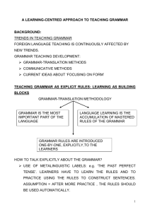 grammar-translation methodology