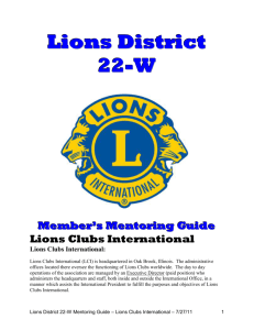Lions Clubs International: - E