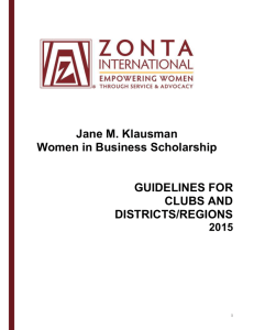Women in Business Scholarship
