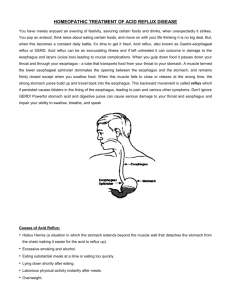 GERD (Gastro-esophageal reflux disease)