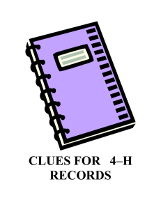 laramie county clues for 4-h records