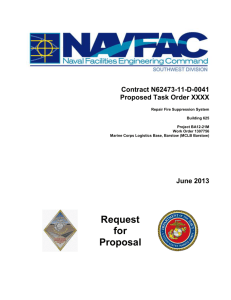 Contract N62473-11-D-0041 Proposed Task Order XXXX Repair