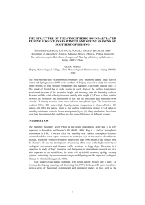 The Structure of the Atmospheric Boundary Layer