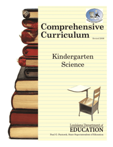 Kindergarten - Louisiana Department of Education