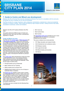 7. Guide to Centre and Mixed use development
