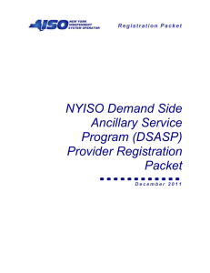 DSASP Provider Registration Packet