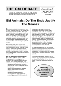GM Animals: Do The Ends Justify The Means?