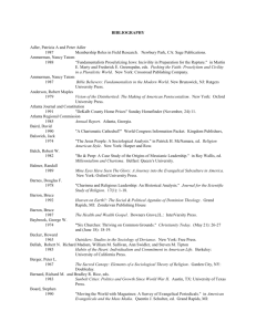 BIBLIOGRAPHY - Hartford Institute for Religion Research
