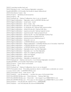 Error Deploymanager hadoop failed