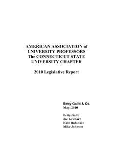 2010 Legislative Report - CSU-AAUP