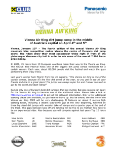 Vienna Air King dirt jump comp in the middle of Austria`s capital on