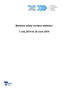 2014-15 Annual maritime safety incident and demographic report