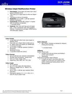 Wireless Inkjet Multifunction Printer