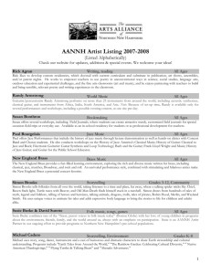 AANNH Programs for Schools and Communities