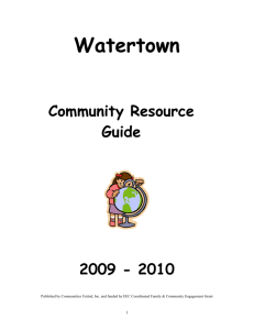 Watertown Family Network - Communities United Inc.