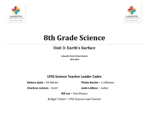 Grade 8 Unit 3 Science Curriculum Map