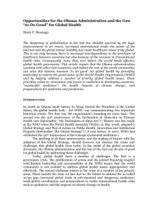 View in Word - Global Health Governance