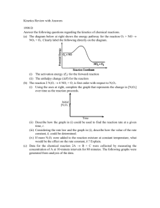 Kinetics Review with Answers
